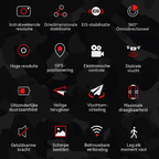 Drone F13 Pro met 3-assige EIS Gimbal Anti-Shake 8K HD Camera, 5G WiFi en GPS