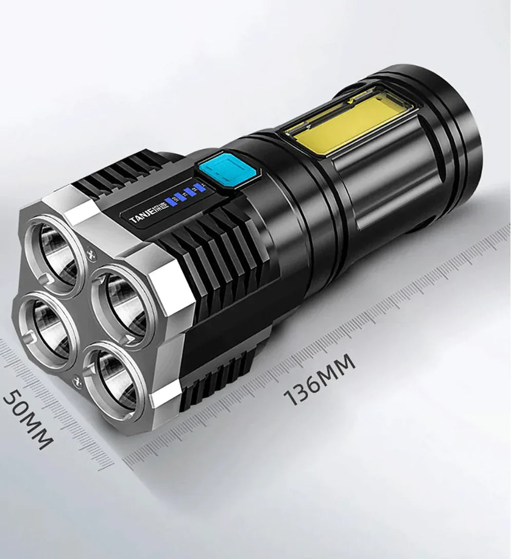 High-Power Tactical Flashlight - Light Power