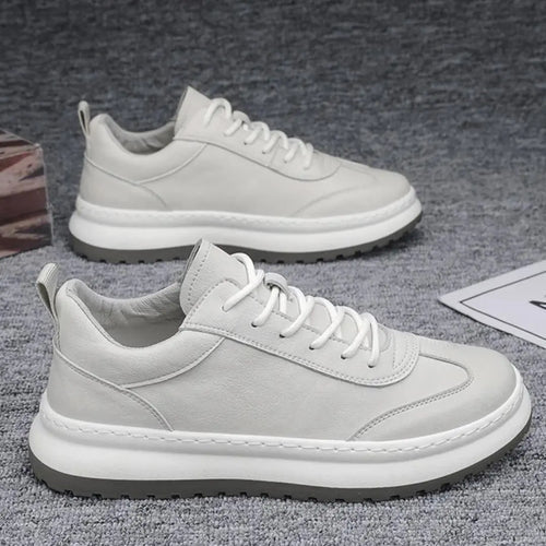 Herenleren Platform Sneakers - ClassicLift